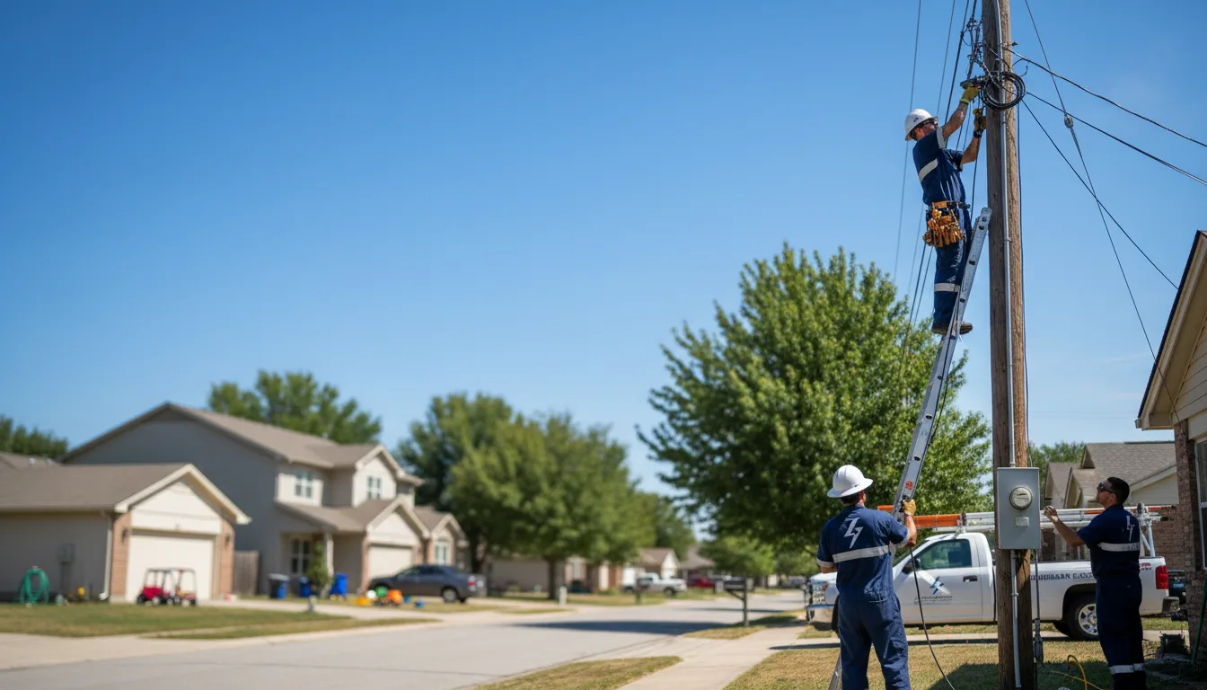 Residential electrician providing installation services in Farmersburg, IN